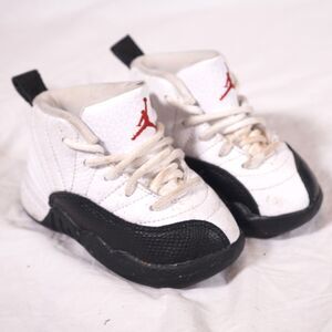 Nike Air Jordan 12 Taxi Flip 2024 TD Toddler Black White 850000-162 6C